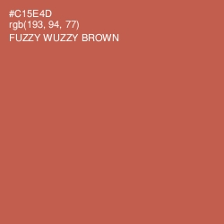#C15E4D - Fuzzy Wuzzy Brown Color Image